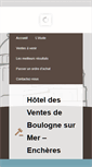 Mobile Screenshot of hoteldesventes-boulogne.com