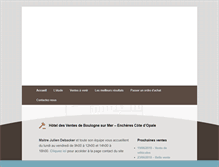 Tablet Screenshot of hoteldesventes-boulogne.com